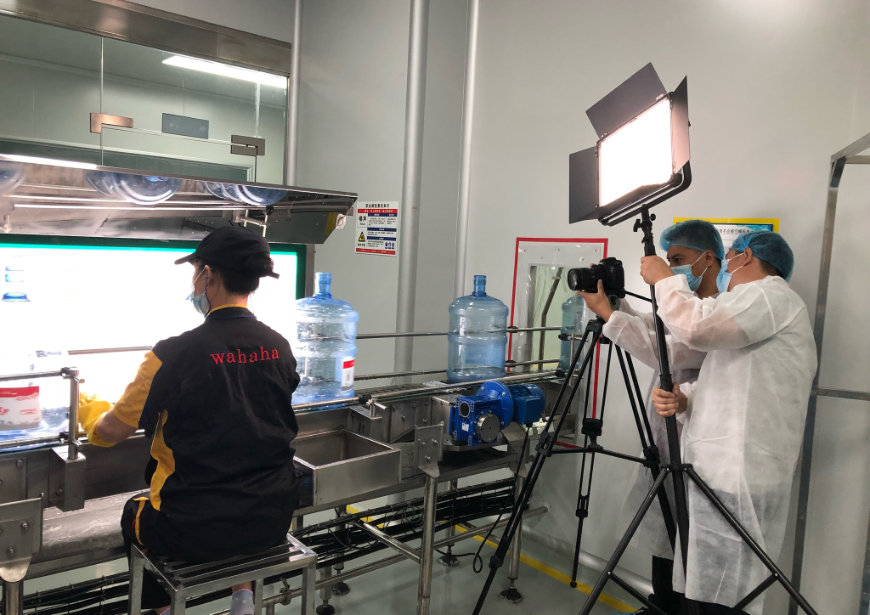 生产线运行视频拍摄